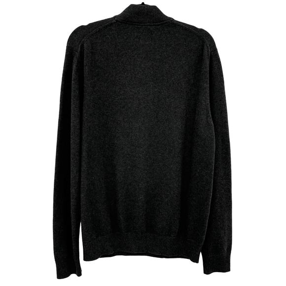 Refectory British Inspired Mock Neck Sweater XL Gray Cotton - Picture 2 of 13